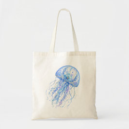 Bolsa Tote Arte em Cerâmica com Tema Floral de Água-viva
