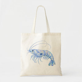 Bolsa Tote Arte em Cerâmica Tema Floral Camarão