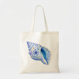 Bolsa Tote Arte em Cerâmica Tema Floral Concha do Mar