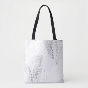 Bolsa Tote Arte em linha, Seashell, Harp