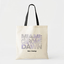 Bolsa Tote Arte Estética Miami Chrome Dawn Liquid Metal Y3K