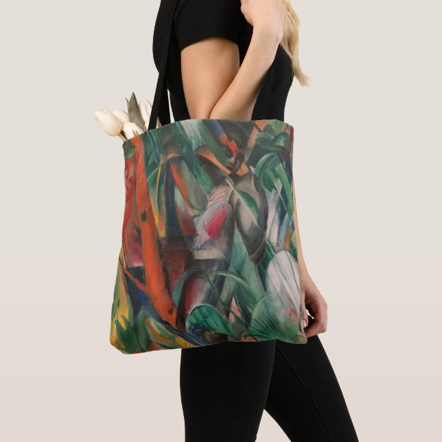 Bolsa Tote Arte Expressionista de Franz Marc (Close Up)