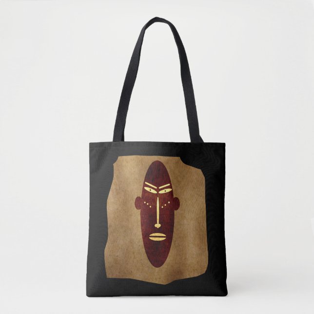 Bolsa Tote Arte facial aborígene abstrata autêntica (Frente)