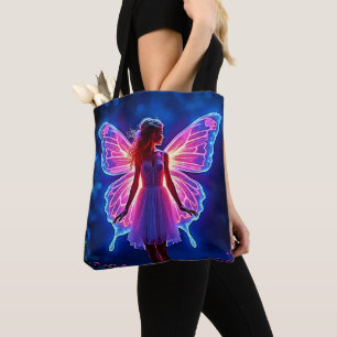 Bolsa Tote Arte Fada Mística Brilhante