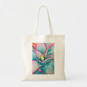 Bolsa Tote Arte fina aquarela de agave suculento