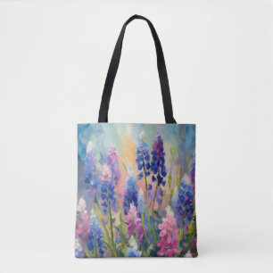 Bolsa Tote Arte Floral Abstrato