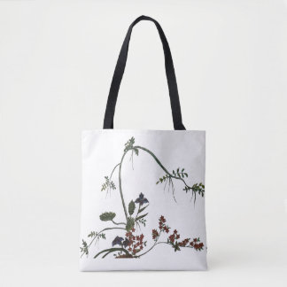 Bolsa Tote Arte Floral Flor Japonesa