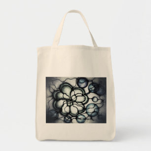 Bolsa Tote Arte Floral Neurográfica Camiseta Unisex Abstrata