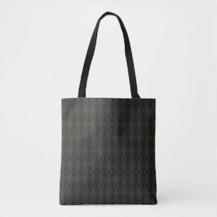 Bolsa Tote Arte Fluida Acrílica Abstrata Belladonna Preta