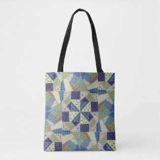 Bolsa Tote Arte Folclórica Polonesa-Colcha de Retalhos-Aparên