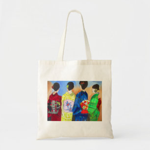 Bolsa Tote Arte Geisha Japonesa primavera kimono