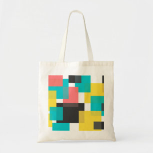 Bolsa Tote Arte geométrica colorida, legal, na moda, urbana