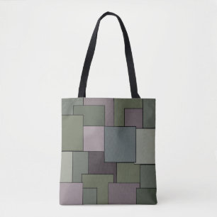 Bolsa Tote arte geométrica moderna abstrato