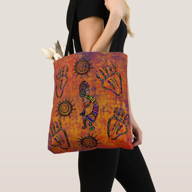 Bolsa Tote Arte Kokopelli (Close Up)
