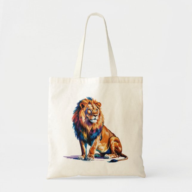 Bolsa Tote Arte Lion Maiúscula (Frente)