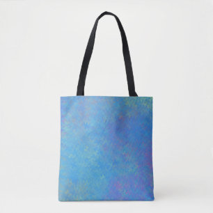 Bolsa Tote Arte Marmoreada Cerulean Blue Modern