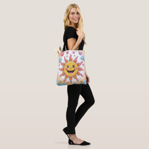 Bolsa Tote Arte Meteorológica de Cartoon Whimsso para Criança