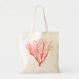 Bolsa Tote Arte moderna ambiental coral da natureza do fogo