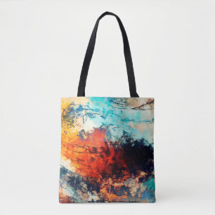 Bolsa Tote Arte moderna. trabalho de arte contemporânea colo