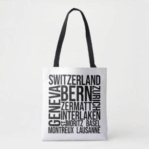 Bolsa Tote Arte nas Cidades suiças - Bern Viagem