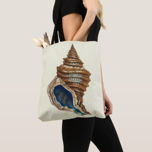 Bolsa Tote Arte Náutica Vintage de George Shaw Concha Azul
