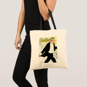 Bolsa Tote Arte Nova Antiga, Caudieux por Toulouse Lautrec