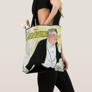 Bolsa Tote Arte Nova Antiga, Caudieux por Toulouse Lautrec