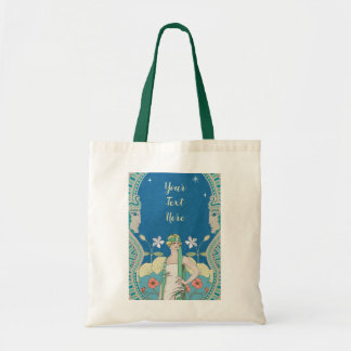 Bolsa Tote Arte Nova Personalizada Vintage Porta Azul Senhora