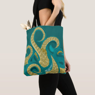 Bolsa Tote Arte Octopus