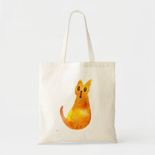 Bolsa Tote Arte para ilustração de aquarela gengibre