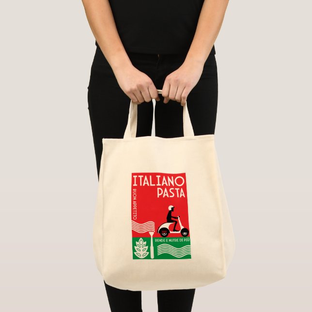 Bolsa Tote Arte para massas italianas (Frente (produto))