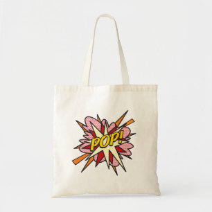 Bolsa Tote Arte Pop de Quadrinhos Divertidos e Retrô