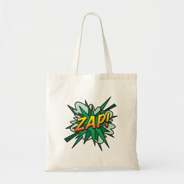 Bolsa Tote Arte Pop de Quadrinhos ZAP (Frente)