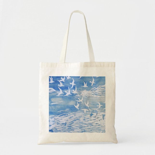 Bolsa Tote Arte por Aquarela Azul (Frente)