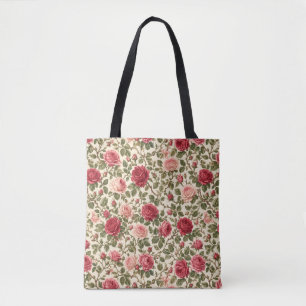 Bolsa Tote Arte Romântico Clássico de Rosa Vine