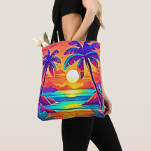 Arte solar tropical vibrante