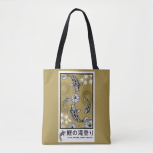 Bolsa Tote Arte Tranquila de Carpo Japonês