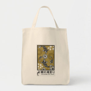 Bolsa Tote Arte Tranquila de Carpo Japonês