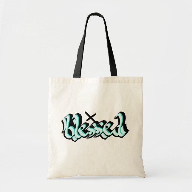 Bolsa Tote Arte Urbana Abençoada (Frente)