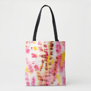 Bolsa Tote Arte Vermelha Suja. Tie Dye Texture. Pincel cinza