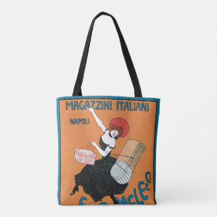 Bolsa Tote Arte Vintage da Magazzini Italiani da Capiello em 