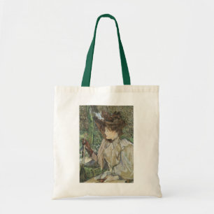 Bolsa Tote Arte Vintage, Mulher com Luvas de Toulouse Lautrec