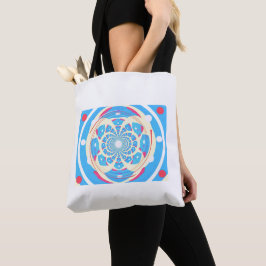 Bolsa Tote Artes Blue Design Dimensional