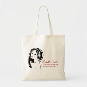 Bolsa Tote Artista de Maquiagem de Eyelash Chic da Rosa claro