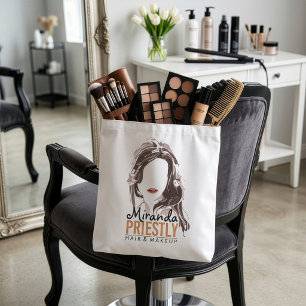 Bolsa Tote Artista de Maquiagem Moderna e Estilista de Cabelo