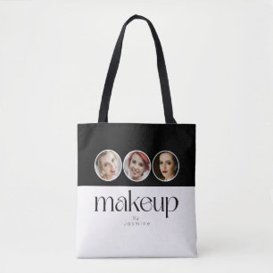 Bolsa Tote Artista de Maquiagem Preto e Branco 3 Foto Promoci
