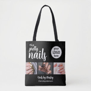 Bolsa Tote Artista de Unhas Oh So Pretty Script Logo 3 Foto P