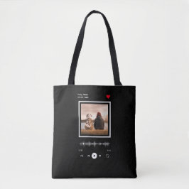 Bolsa Tote Artista e Música Personalizada Foto