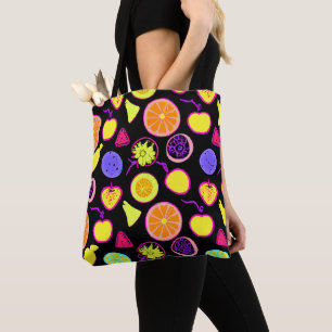 Bolsa Tote Artista Vibrant Neon Frutas