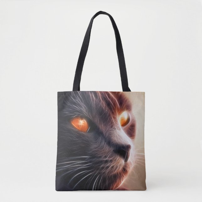 Bolsa Tote Artsy Black Cat (Frente)